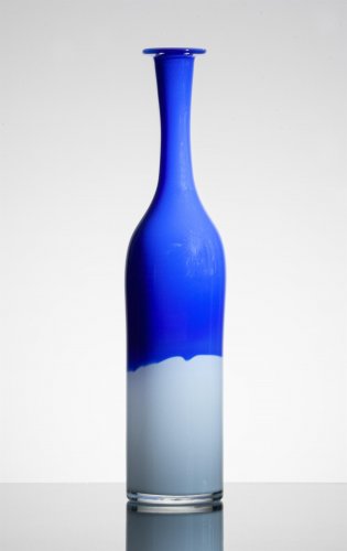Váza modro-bílá vyšší